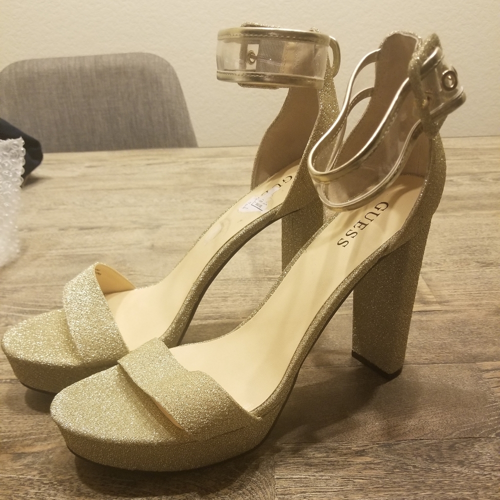 New Guess Gold Sandal